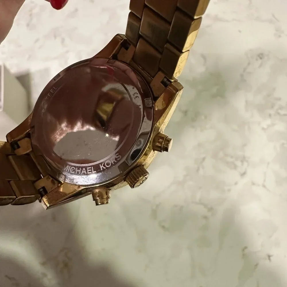 Michael Kors Radiant Gold Chronograph Watch
